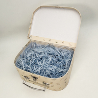 Valise en carton pour enfants avec impression CMJN personnalisée, mini valise en carton pour enfants, boîte d'emballage cadeau avec poignée en métal