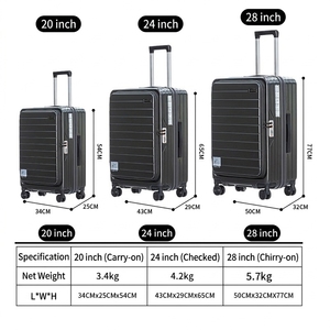 Valise <span class=keywords><strong>de</strong></span> voyage <span class=keywords><strong>3</strong></span> pièces Ensemble <span class=keywords><strong>de</strong></span> bagages à roulettes Usine <span class=keywords><strong>de</strong></span> bagages en gros Bagages <span class=keywords><strong>de</strong></span> cabine unisexe à roulettes <span class=keywords><strong>de</strong></span> grande capacité - Product Image 6