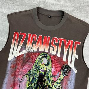 Camiseta sin Mangas con Estampado Hip-hop, Camiseta Deportiva con Logotipo Personalizado, Chaleco Deportivo para Correr, Talla Grande, Camiseta sin Mangas para Hombre - Product Image 4