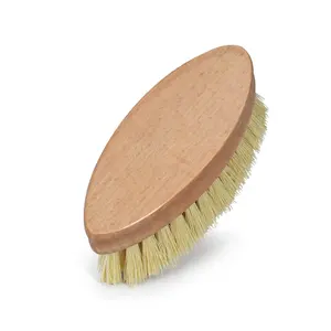 Masthome respetuoso del medio ambiente 5pcs cocina cepillo Natural de fibra de piso de madera plato de verduras de pote del cepillo Sisal cepillo de limpieza