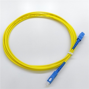 สายไฟเบอร์ออปติกคุณภาพดีชนิด SC Patch Cable Cord LSZH หัวต่อแบบสี่เหลี่ยมใหญ่ SC/UPC SC/APC สายจัมเปอร์ไฟเบอร์ออปติก - Product Image 1