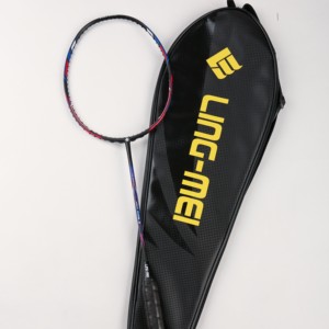 Lingmei volle carbon graphit nano meter rahmen Badminton Schläger