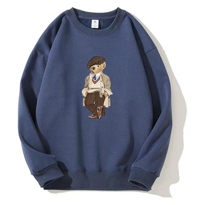 <span class=keywords><strong>Felpa</strong></span> Unisex Rosa <span class=keywords><strong>con</strong></span> Collo Tondo e Motivo Orso Termotrasferito, Foderata in Pile, Vestibilità Ampia <span class=keywords><strong>con</strong></span> Spalle Cadenti - Product Image 5