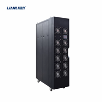 Armoire de serveur LIANLI 48U à refroidissement hybride air-liquide avec condenseur intégré, rack réseau pour centre de données pour serveurs IA haute densité