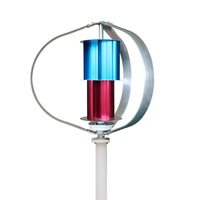 Générateur éolien à axe vertical 100W, machine à vortex solaire-éolienne complémentaire, ensemble générateur en alliage d'aluminium 12V 24V