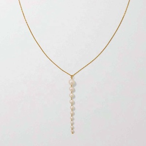 Collar con colgante de concha y perlas, Gemnel, diseño simple, 925 Plata - Product Image 4