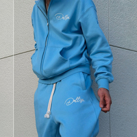 Quantité minimale de commande bas AOXI 50 Streetwear d'hiver veste courte sans logo personnalisé sweats à capuche brodés en chenille éponge française fermeture éclair 100% coton