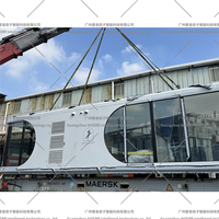 Hôtel capsule moderne préfabriqué, structure en acier, mini-maison mobile de luxe pour l'extérieur