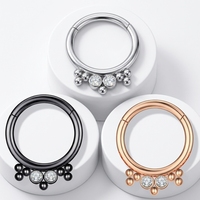 Anneau de nez clicker Xinfocus 16G, design tendance, bijou corporel de mode pour femmes et hommes