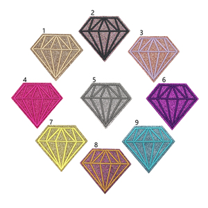 Parches de Diamantes Termoadhesivos con Bordado de Purpurina de Diamantes Surtidos - Product Image 2