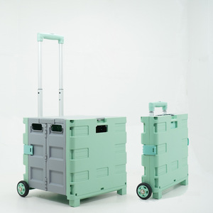 Wholesale Climbings Wheel Plastic Outdoor Wagon Foldable Tool Luggage Supermarket Portable Folding Hand Shopping <strong>Trolleys</strong> <strong>Carts</strong> - Product Image 5