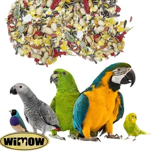 wimow Wholesale quality pet food 2kg(4.5BL)/10kg(22.5BL) bagged natural bird feed parrot bird seed mix bird food
