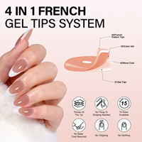 Faux ongles nude French Press Amande Cercueil Carré Ovale 180 pièces 15 Tailles Couverture Complète Capsules d'ongles en acrylique Qualité Salon Réutilisables OEM Personnalisables