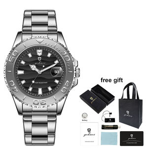 Reloj de Cuarzo Gohuos 58818 de Moda para Hombre, Acero Inoxidable, Fecha Automática, Resistente al Agua, Manecillas Luminosas, Reloj de Negocios - Product Image 6