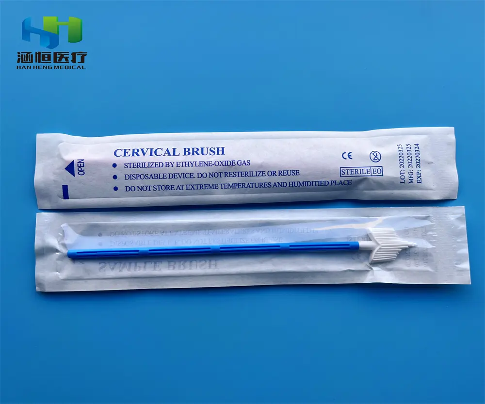 Los fabricantes personalizados fabricante de muestras desechables cepillo de citología azul cytocepillo médico