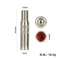 Ulip 2 PCS Tubo Interior Ulip 250*54 con Válvula Recta + Palanca de 12cm, Kit de Tubo de 10 Pulgadas para Patinete Eléctrico M4