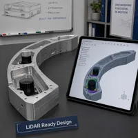 Profil de châssis de pare-chocs en aluminium CNC robuste pour robot industriel AGV AMR