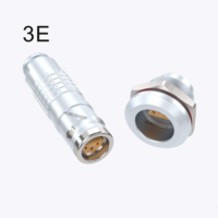 Conector de Contacto de Cobre Chapado en Oro Coaxial, Impermeable IP68, Serie E 3E FFA ERA, Multipolar, para Detección de Defectos, Ensamblaje a Prueba de Fallos