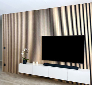 Pannelli Acustici in Legno Decorativi Moderni 240 X 60 <span class=keywords><strong>cm</strong></span>, 21 mm <span class=keywords><strong>MDF</strong></span>, Insonorizzanti per Appartamenti e Hotel - Product Image 2
