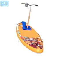 Vélo aquatique sans siège, forme de planche de surf large, ponton flottant, 1 personne, léger, pliable, pour la mer, de la marque Lumark, fabriqué en Chine