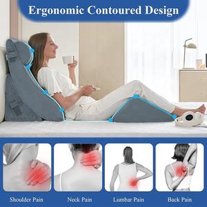 Bantal Wedge busa memori bambu 30 derajat, Set bantal dengan guling ekstra untuk tidur tubuh, asam Apnea, pereda nyeri punggung setelah operasi - Product Image 3