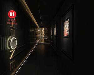 Comptoir de bar moderne esthétique personnalisé, vitrine en bois, bar de restaurant musical avec diodes électroluminescentes - Product Image 2