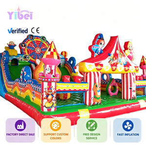 Château gonflable de saison chaude avec toboggan maison de rebond personnage de dessin animé maison de rebond gonflable Combo enfants videur gonflable - Product Image 1
