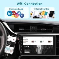 Autoradio Android Podofo 2 Din 2+64 Go 7 pouces avec Carplay et Android Auto sans fil, GPS, WIFI, BT, FM, RDS, Hifi, prise en charge de la caméra AHD