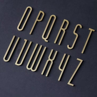 Lettres en métal 3D personnalisées pour l'extérieur, résistantes aux intempéries, en acier inoxydable, en laiton, en aluminium, pour les façades de bâtiments et les enseignes de devantures de magasins