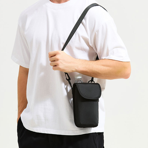 MKW7356 Borsa a <span class=keywords><strong>Tracolla</strong></span> Mini Casual da <span class=keywords><strong>Uomo</strong></span>, Leggera Borsa da Viaggio con Portabottiglie per Telefono - Product Image 2
