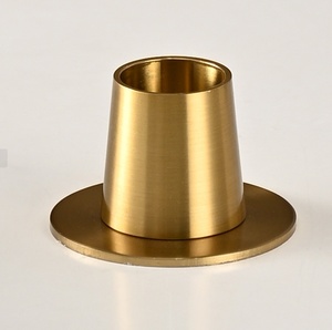 Porte-bougie moderne en fer doré, chandelier minimaliste en métal, décoration élégante pour mariage et table de maison - Product Image 5
