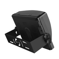 Pantalla dividida universal cuádruple Entradas de video de respaldo Parasol a prueba de golpes de 4 pines Camión de 7 pulgadas 4 monitores de cámara para cámara de vigilancia