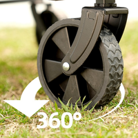 Chariot de camping pliable à quatre roues, imperméable, pratique, pour le camping en plein air, vente chaude