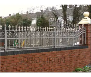 High quality cheap wrought iron fence panel metal fence pickets