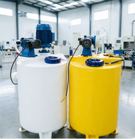 Cuve de mélange en PE résistante aux produits chimiques avec moteur et pompe pour dosage/dissolution acide et alcaline 250L/heure