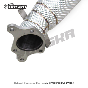 Tuyau d'échappement droit personnalisé pour Honda CIVIC Type R/Type-R FK8 FL5 2.0T 2015-2023, tuyaux droits en stock, système d'échappement - Product Image 6