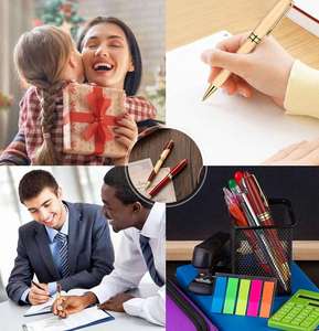 Bolígrafo Retráctil de Madera Personalizado, Duradero y de Lujo, con Tinta Negra de 1.0 mm, para Hombres, Escritura, Oficina Ejecutiva, Set de Regalo - Product Image 6