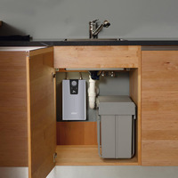 220V 3.5-5.5kW bouton de chauffe-eau instantané électrique affichage LED salle de bain sous l'évier bouton tactile contrôle à la demande geyser d'eau chaude