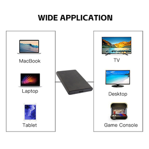 Grabadora de CD <span class=keywords><strong>DVDRW</strong></span> portátil de 2,5 pulgadas, USB 3,0, transferencia de datos de alta velocidad, reproductor grabador de CD DVD Delgado en caja de plástico, caja de DVD externa - Product Image 6