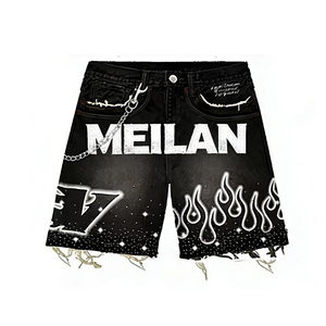 Set di t-shirt senza maniche da <span class=keywords><strong>uomo</strong></span> personalizzato gilet in maglia traspirante stampa grafica estiva a due pezzi con strass Street Design allentato - Product Image 5