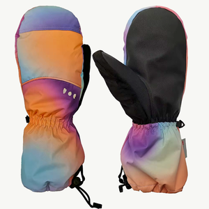 Gants de ski d'hiver chauds et personnalisables pour femmes et enfants, <span class=keywords><strong>mitaines</strong></span> isolées de l'usine, respirantes et imperméables - Product Image 1