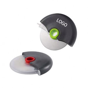 Cortador de Pizza Redondo Plegable Desechable con Rueda, Cubierta Protectora Desmontable, Fácil de Limpiar, Herramientas de Acero Inoxidable para Pizza - Product Image 1