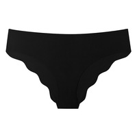 String sans couture en soie glacée à volants, taille basse, transparent, sexy, personnalisé, pour femme