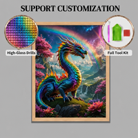 Kit de peinture au diamant SONGWOOART Dragon pour débutants, pour la décoration de la maison, peinture au diamant personnalisée DIY