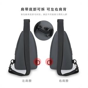 Bolso de Pecho para Hombre Ashion, Gris, Multifuncional, Impermeable, Ligero, Bandolera para Uso Diario, Primavera 2025 - Product Image 3
