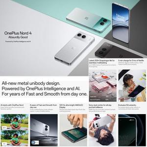 สมาร์ทโฟน <span class=keywords><strong>OnePlus</strong></span> <span class=keywords><strong>Nord</strong></span> 4 5G 6.74นิ้วแอนดรอยด์14 Qual Snap 7 plus Gen 3 NFC 5G 16GB + 512GB OCTA core 100W เวอร์ชั่นสากล LTE - Product Image 2