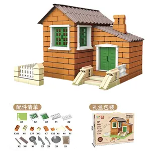 HY Toys build house wall toy mason children brick cement handmade small architect diy