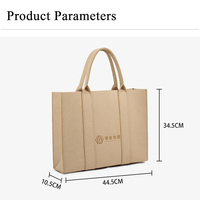 Sacs de courses en feutre dense écologiques de haute qualité, porte-sacs durables pour le transport d'objets délicats, boutique, shopping, loisirs