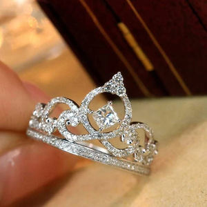 Anello con Design a Corona, Stile Elegante, Anello da Dito per Donne - Product Image 5
