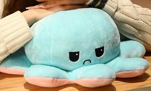 Fabrik-Großhandel Maßgefertigte Niedliche Gefüllte Doppelseitige Wendbare Plüsch-Kissen Oktopus-Puppen Reversible Gefüllte Tierspielzeuge - Product Image 5